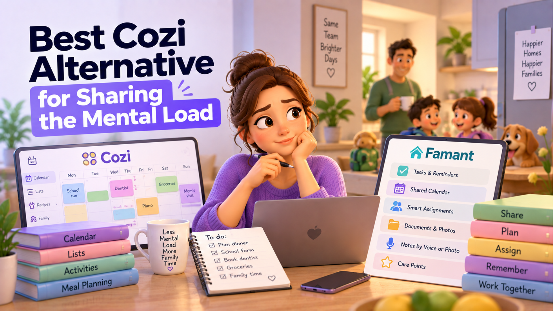 Illustration for the article "Best Cozi Alternative for Sharing the Mental Load"