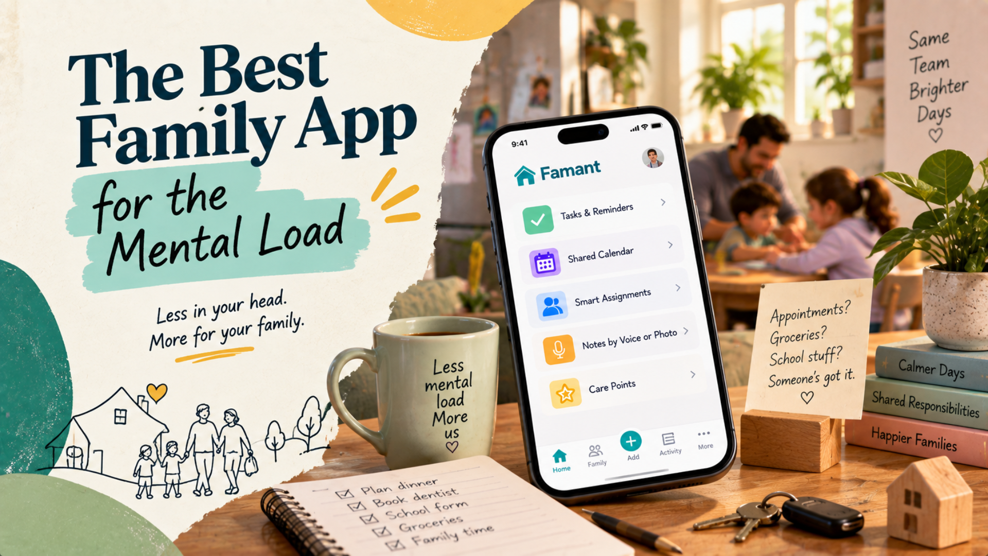 Illustration for the article "The Best Family App for the Mental Load"